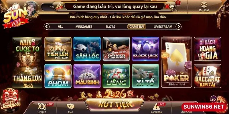 Game bài Sunwin là sảnh tuyệt vời cho các tín đồ cược online