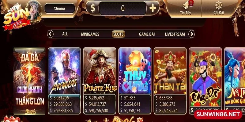 Nổ hũ Sunwin là loại hình giải trí lôi cuốn, phong phú về đề tài