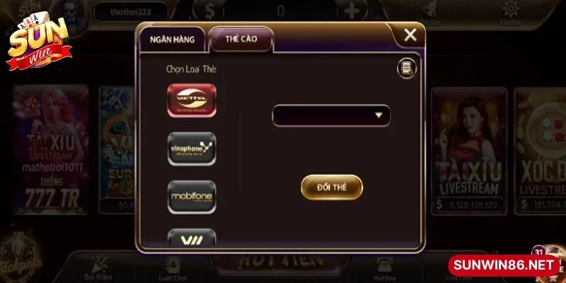 Các bước rút tiền Sunwin đơn giản, dễ thao tác