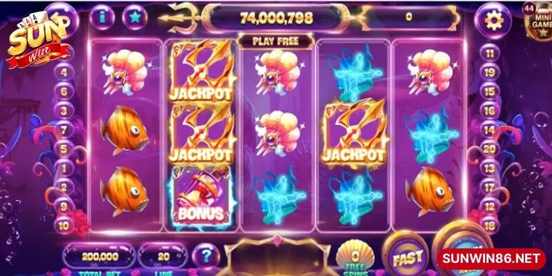 Thủy Cung Sunwin là tựa game slot với bối cảnh đại dương đầy màu sắc