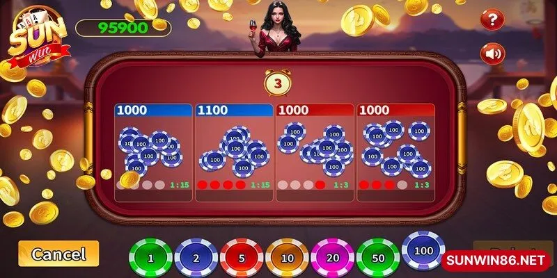 Trò chơi sử dụng một bộ bát đĩa và 4 quân vị đảm bảo công bằng